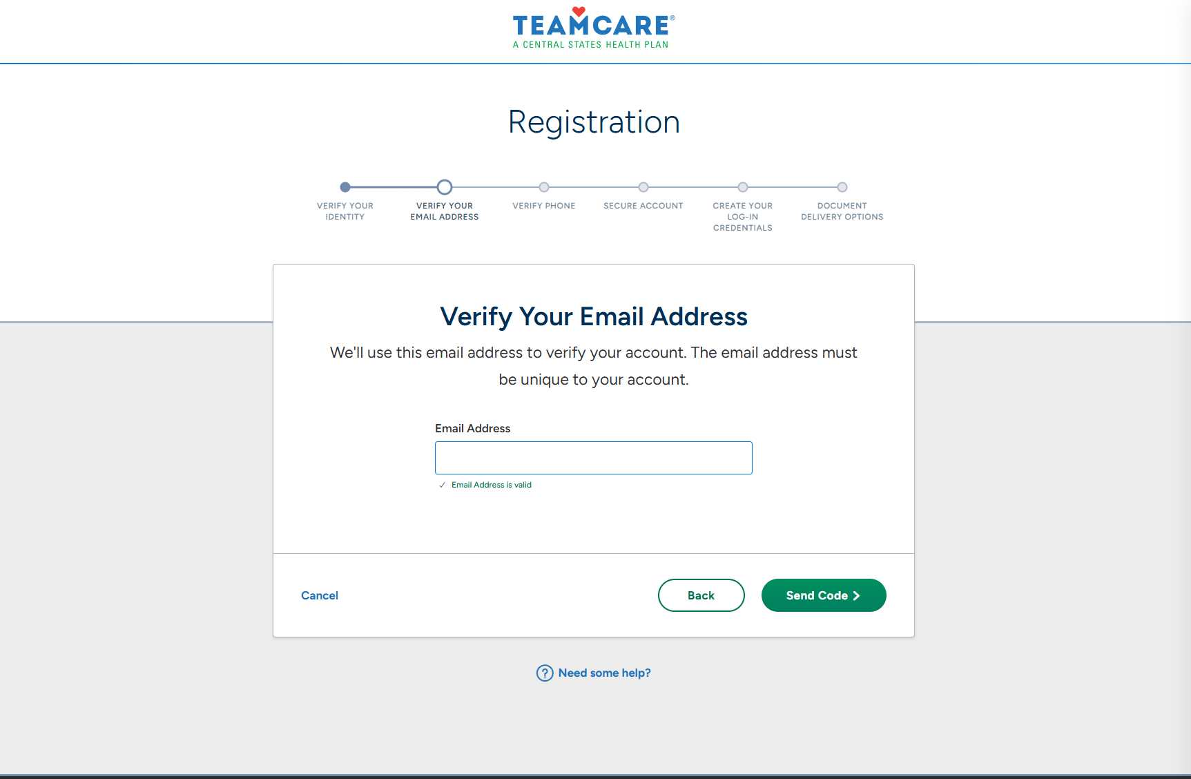 Verify email