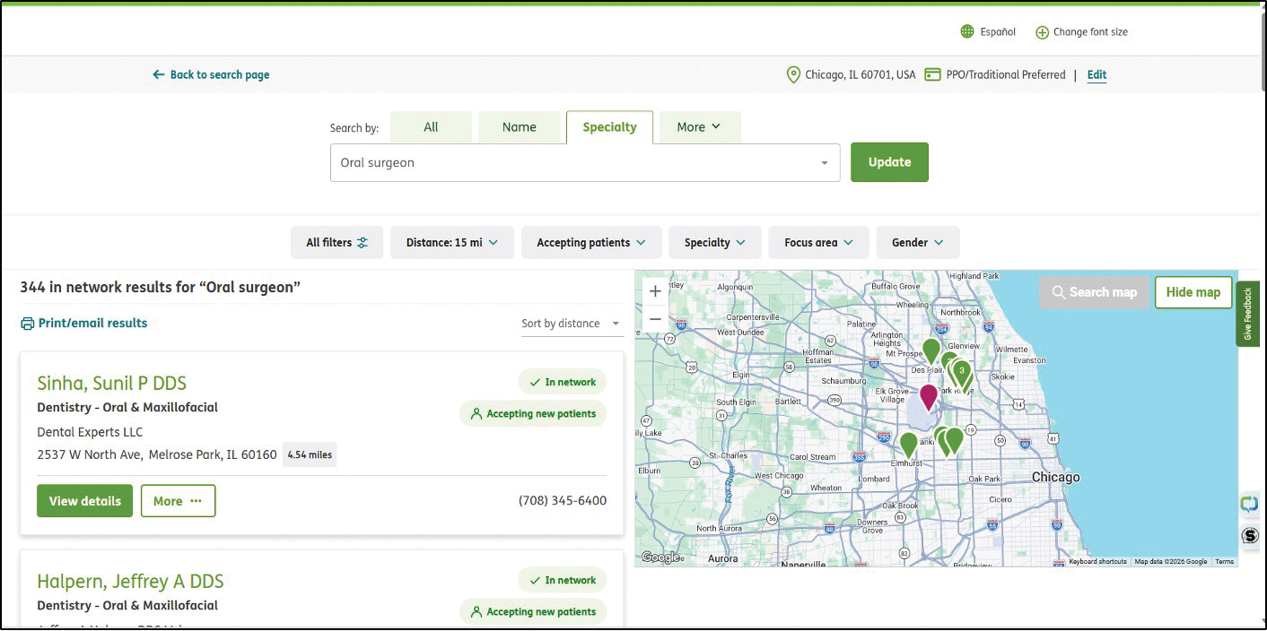 Humana Find a Provider Tool instructions