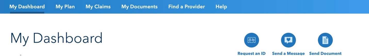 Send Document button on the My Dashboard page. 