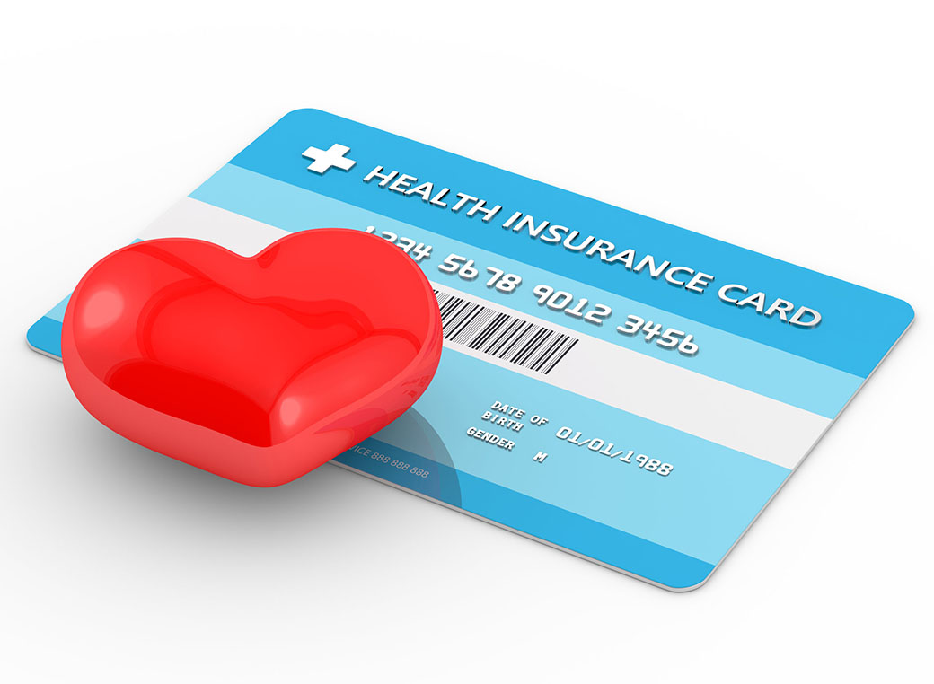 Example plastic health insurance card.