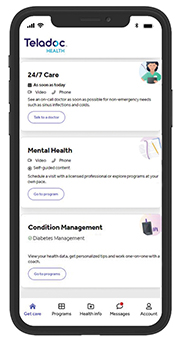 Teladoc Health Mobile Dashboard